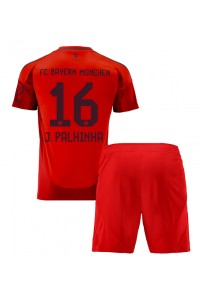 Bayern Munich Joao Palhinha #16 Jalkapallovaatteet Lasten Kotipeliasu 2024-25 Lyhythihainen (+ Lyhyet housut)